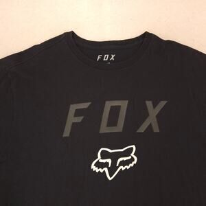 Fox Casual Crew Neck Graphic Short Sleeve T Shirt Mens Size Extra Large XL Black